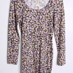 Billabong NWT  Floral Long Sleeve Bodycon Dress Size Large Photo 0