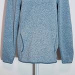 Eddie Bauer Light Blue Fleece Sweater Hoodie Size Medium Preppy Blue Pullover Photo 3