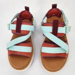Chloé Lilli Multi-Strap Platform Sandals Orange/Teal EU 38 (US 7.5–8) Photo 11