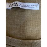 ZARA  Women's Brown Crew Neck Sleeveless Boxy Cropped Muscle Tee Tank Top Size L Photo 2