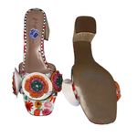 Betsey Johnson NEW Dietrich Sandal Multicolor Floral Peal Embellished SZ-8.5 Photo 8