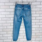 AGOLDE Sophie Crop Chewed Hem and Waistband Skinny Jeans in Vertigo Wash Size 26 Photo 5