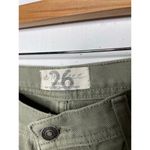 We The Free  Maggie Mid Rise Olive Green Denim Jeans Womens Size 26 Photo 5