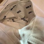 SER.O.YA White Cropped Denim Pants NWOT Size 12 Raw Hem 4 pocket design sample Photo 6