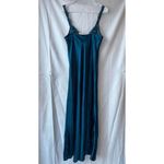 Victoria's Secret Gold Label Dusty Blue Teal Polyester Night Gown Size Large Photo 2
