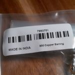 Matrix Fire Opal Solitaire Lever Back Platinum Over Copper Earrings Photo 12