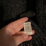 CAbi Gray Fringe Thick Knit Sweater Open Cardigan Vest Size Small Photo 4