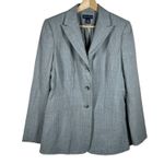 Ann Taylor Womens Gray Blazer Suit Jacket 8 Office Career Workwear Academia Photo 0
