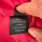 Ellen Tracy  Vibrant Pink Orange Swirl Floral Roses Midi Dress Pockets Size Large Photo 12