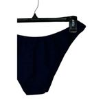 J.Crew NWT Mid Rise High Cut Leg Cheeky Bikini Bottom UPF 50 S Navy Blue #3056 Photo 8