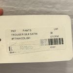 STI LAB NEW 100% Silk Trouser Pants Made in Italy EU 38 Relaxed Cozy Green Size 8 Photo 5