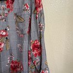 Fred David  Black and White Houndstooth Blouse Photo 2