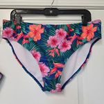 Ymi NWT  2 pcs Bandeau Bikini Swimsuit Size Xlarge Tropical Hot Hibiscus Print Photo 1