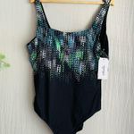 Swimsuits For All Women's Plus Size Chlorine Resistant One Piece Swimsuit Black Photo 2