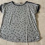 Lucky Brand Stars Print Gray Blue Cap Sleeve Pajama Top T-Shirt Women’s XL Photo 5