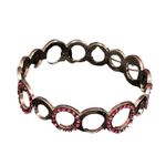 Paparazzi Pink Crystal Circle Bracelet Antique Bronze Jewelry R -22 Photo 0