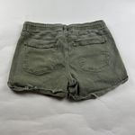 American Eagle  Washed Olive Stretch Denim High Rise Shorts 6 Photo 3