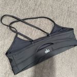 Alo Yoga  airlift intrigue Charcoal Sports Bra Photo 6