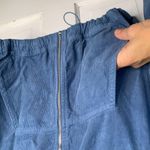 Urban Outfitters BDG Women’s Corduroy Crop Blue Hooded Jacket NEW W-191 Sz L Photo 2