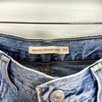 Levi's Ribcage High Rise Destructed Straight Jeans in Wash Haleys Comment US 28 Photo 8