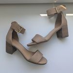 Tommy Hilfiger Caralee Block Heel Sandals Ankle Strap Neutral Beige 6 Photo 0