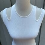 Mango MNG SUIT Ivory Body-con Knit Sleeveless Midi Dress Sz Small (4) Photo 3