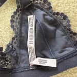 Victoria's Secret VS Navy Lace Glitter Racerback Bralette Photo 3