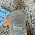 American Eagle Denim Floral Studded Flat Slides Size 7 Photo 3