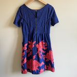 Anthropologie Blue Blushed Blooms Fit and Flare Dr Photo 9
