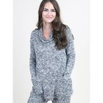 Altar'd State Womens Top Sz S Intimates Heather Gray Black Slouchy Cowl Neck NEW Photo 5