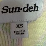 Aritzia Sun-Deh Yellow Floral Sleeveless Cami Camisole Mini A-line Dress Size XS Photo 4