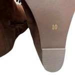 Seychelles Star of The Show Boots 10 Chocolate Suede Wedge Knee High Ruched Photo 12