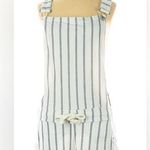 Ocean Drive  Tie-Waist blue/white Striped Overall romper Shorts Photo 0