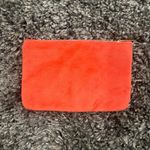 Ipsy Velvet Cosmetic Pouch in Pink/Orange​​​​​​​​ Red Photo 1
