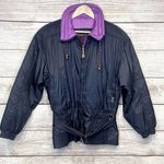 Vintage Women's Innsbruck Full Zip Ski Jacket Aztec Embroidered Size M Belted Size M Photo 0