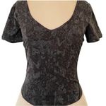 Lululemon  Align T-Shirt Hideaway Camo Deep Coal Cropped Short Sleeve Size 4 Photo 13