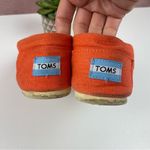 Toms Orange Yellow Sun Stitched Boho Flats Shoes Women Size 9 Casual Photo 3