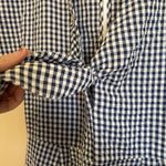 Hutch  Size Medium Gingham Romper Shorts Blue White‎ Checkered Anthropologie Photo 2