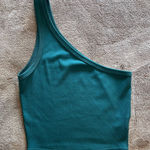 ELECTRIC BLUE Ribbed One Shoulder Stretch Tank Top Women’s Sz S EUC Photo 0