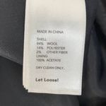 Kate Spade Saturday | Size 0 | Black Short Sleeve Buckle Over Wool Blend Dress Photo 3