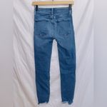 Just Black  Medium Wash Denim Mid Rise Frayed Hem Ankle Length Jeans size 24 Photo 5