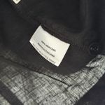 Eileen Fisher  100% Irish Linen Top 3/4 Sleeve Button Down V Neck Women's Small Photo 4