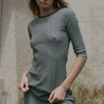 DOEN Carmen La Maddalena Dress Women’s Size Large Gingham Black White Cotton Photo 1