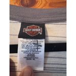 Harley Davidson Striped Long Sleeve T Shirt Portland Oregon XL Gray Photo 2