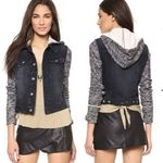 Free People  black denim jacket Photo 1