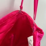 Scala NWT  Pink Sequin Silk Strapless Cocktail Bubble Party Mini Dress Sz 2 READ Photo 2