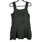 Nanette Lepore L'Amour Army Green Sleeveless Skater Apron Lightweight Dress L Photo 1