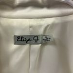 Eliza J  3 Quarter Ruched Sleeve One Button Faux Pocket Blazer Jacket Womens M Photo 10