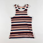 Maeve NEW  Anthropologie Coastal Ribbed Knit Stretch Striped Tank Top Shirt L Photo 0