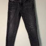 Moussy‎ Vintage Black Wash Distressed Skinny Jeans Womens Size 24 Denim Photo 0